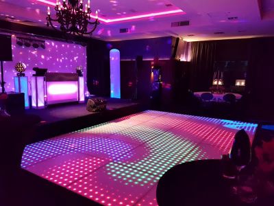 Verlichte LED dansvloer 